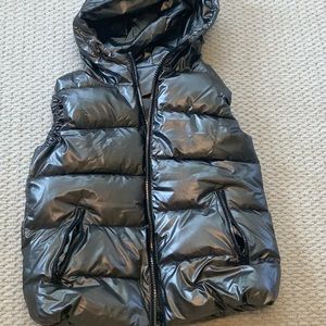 Metallic puffy vest